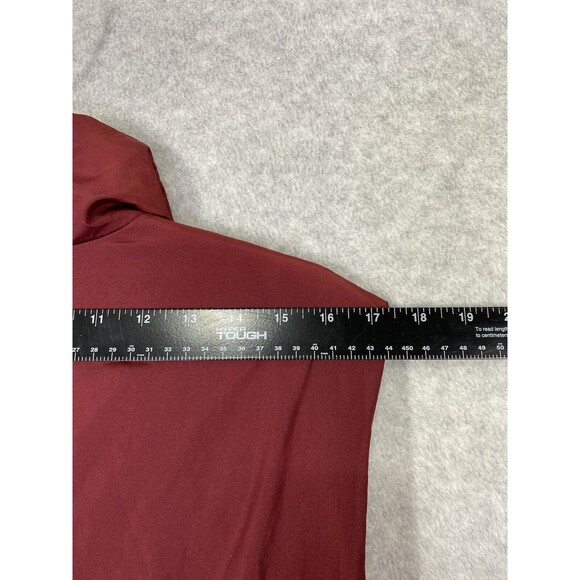 Target Merona Vest Jacket Womens 24W/26W Maroon Full Zip Front Zippered Pockets - Picture 6 of 14